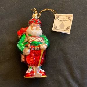 Kurt Adler Polonaise Santa Golfer Ornament